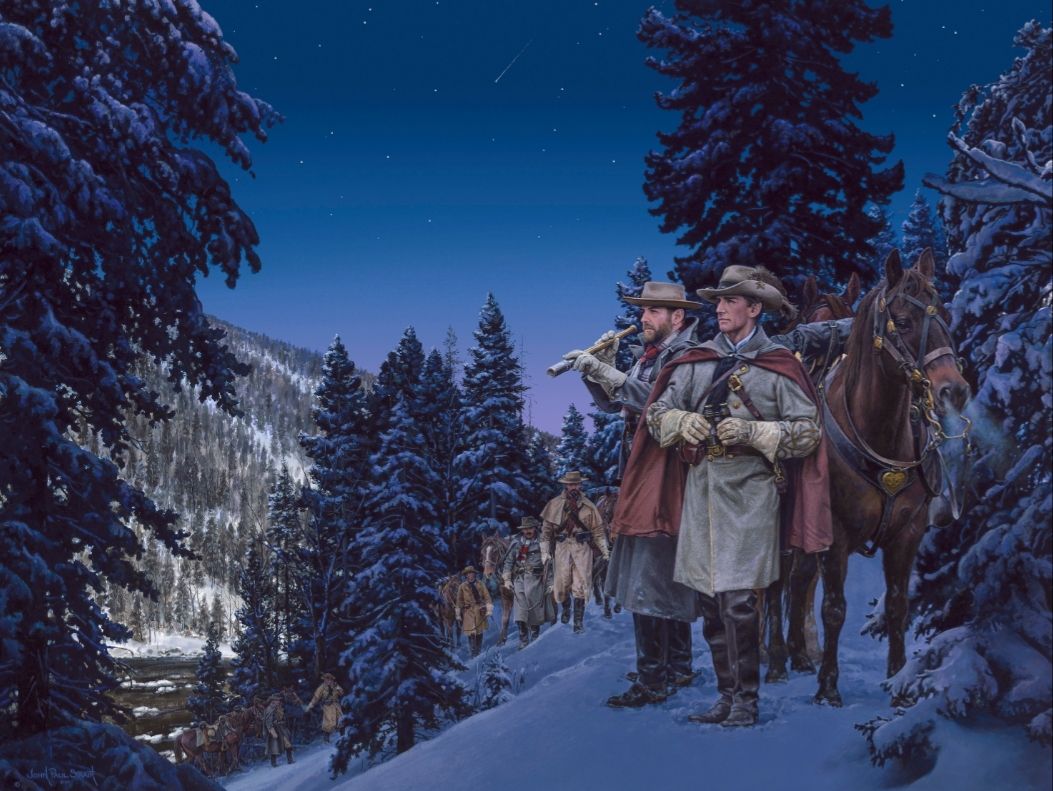 The Confederate - Starlight Raid ... Major John S. Mosby and Captain ...