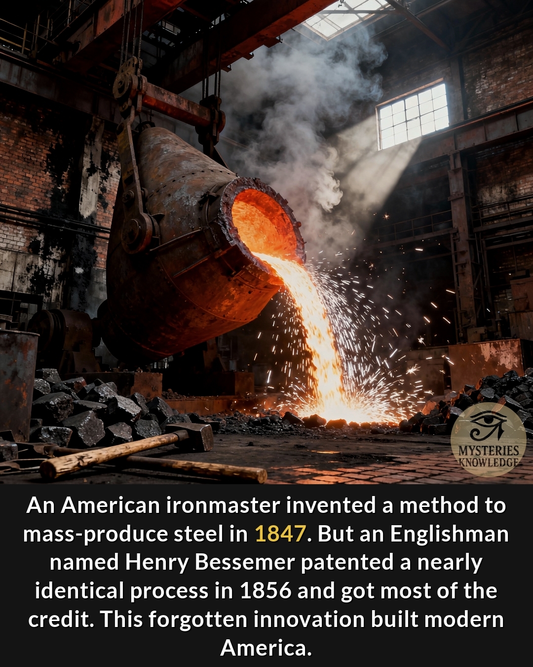 Mysteries - They say an Englishman built the modern world with steel ...