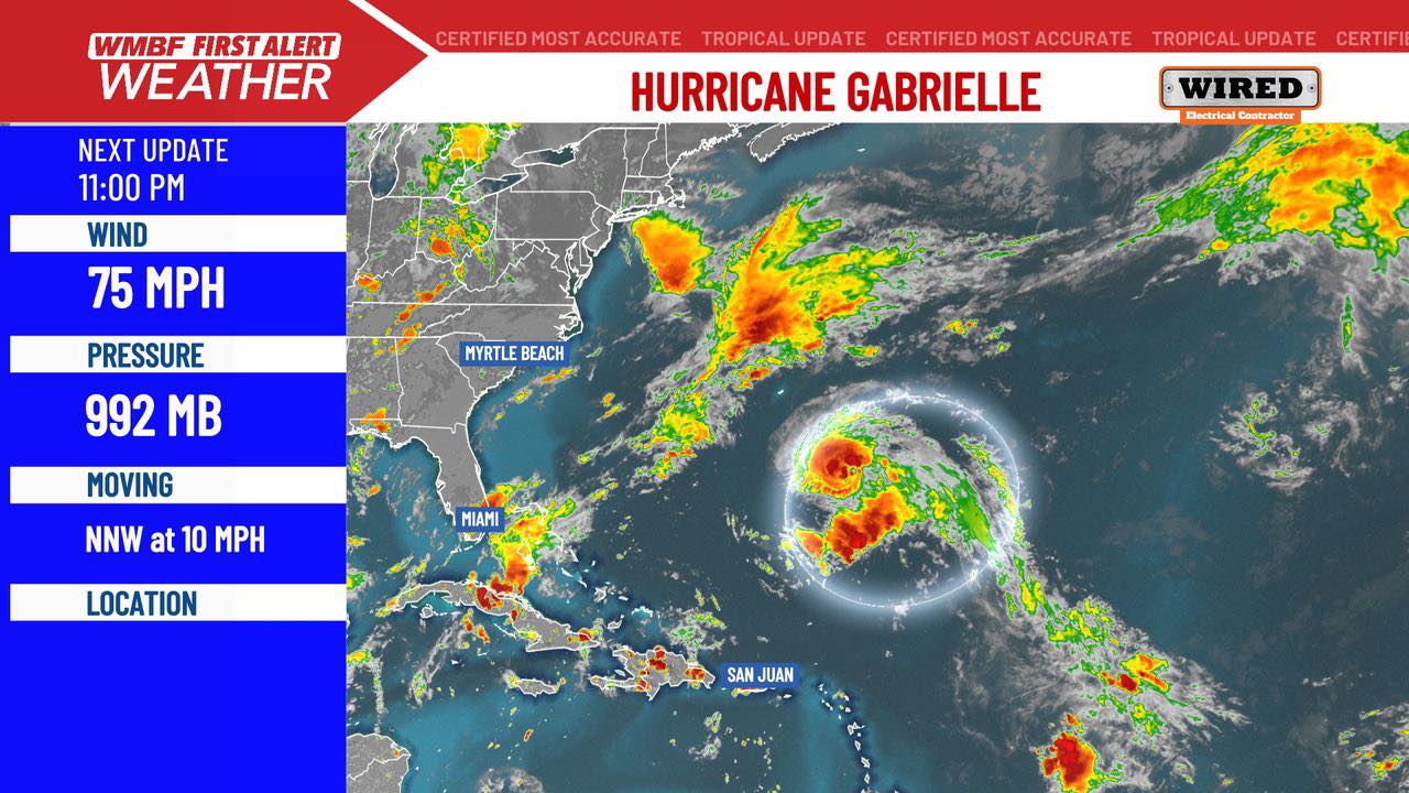 Chief - Gabrielle has become a hurricane in the Central Atlantic. It’ll ...