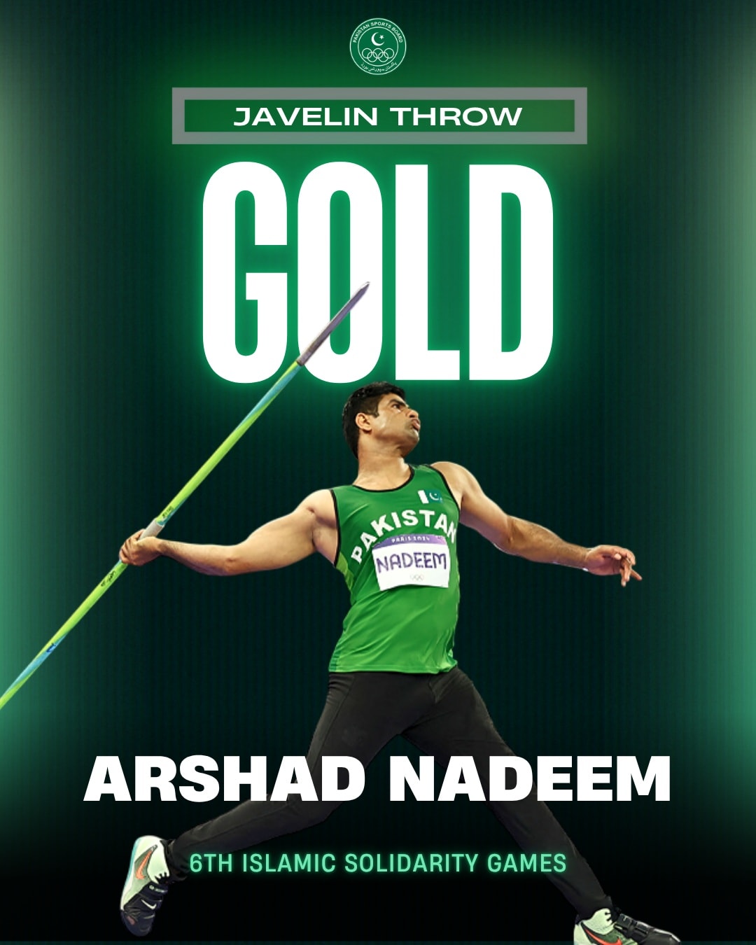 Pakistan - Pakistan Sports Board proudly celebrates Arshad Nadeem’s ...