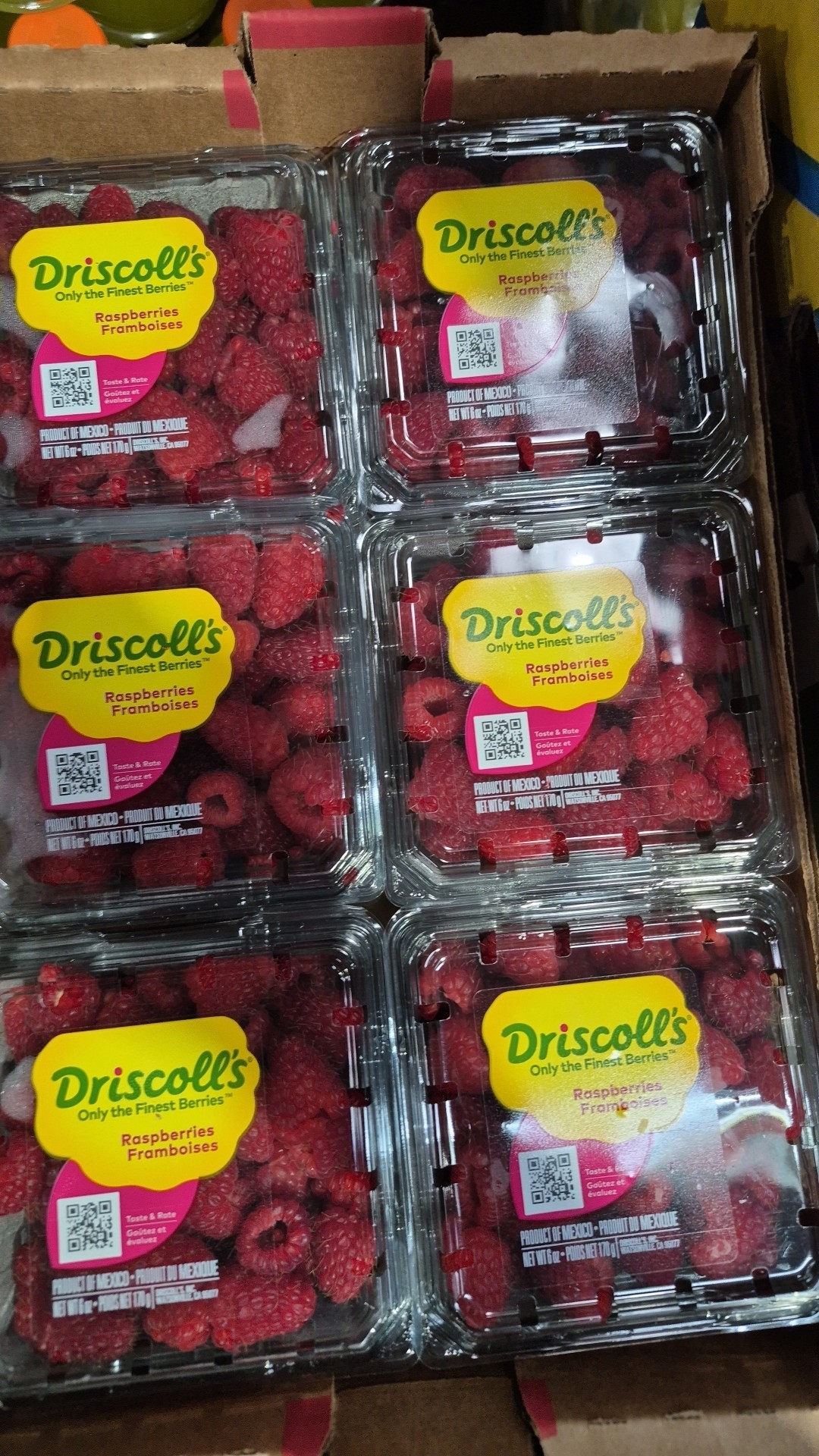 First - Raspberries $2.00 case price (12per ) Ask for case at register ...