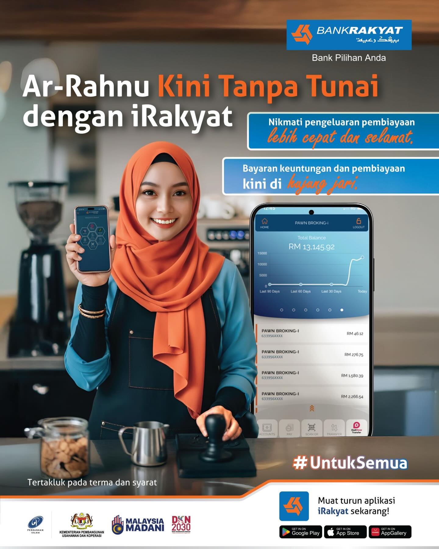 Bank Rakyat - Kini urusan pembiayaan Ar-Rahnu anda jadi... | Facebook