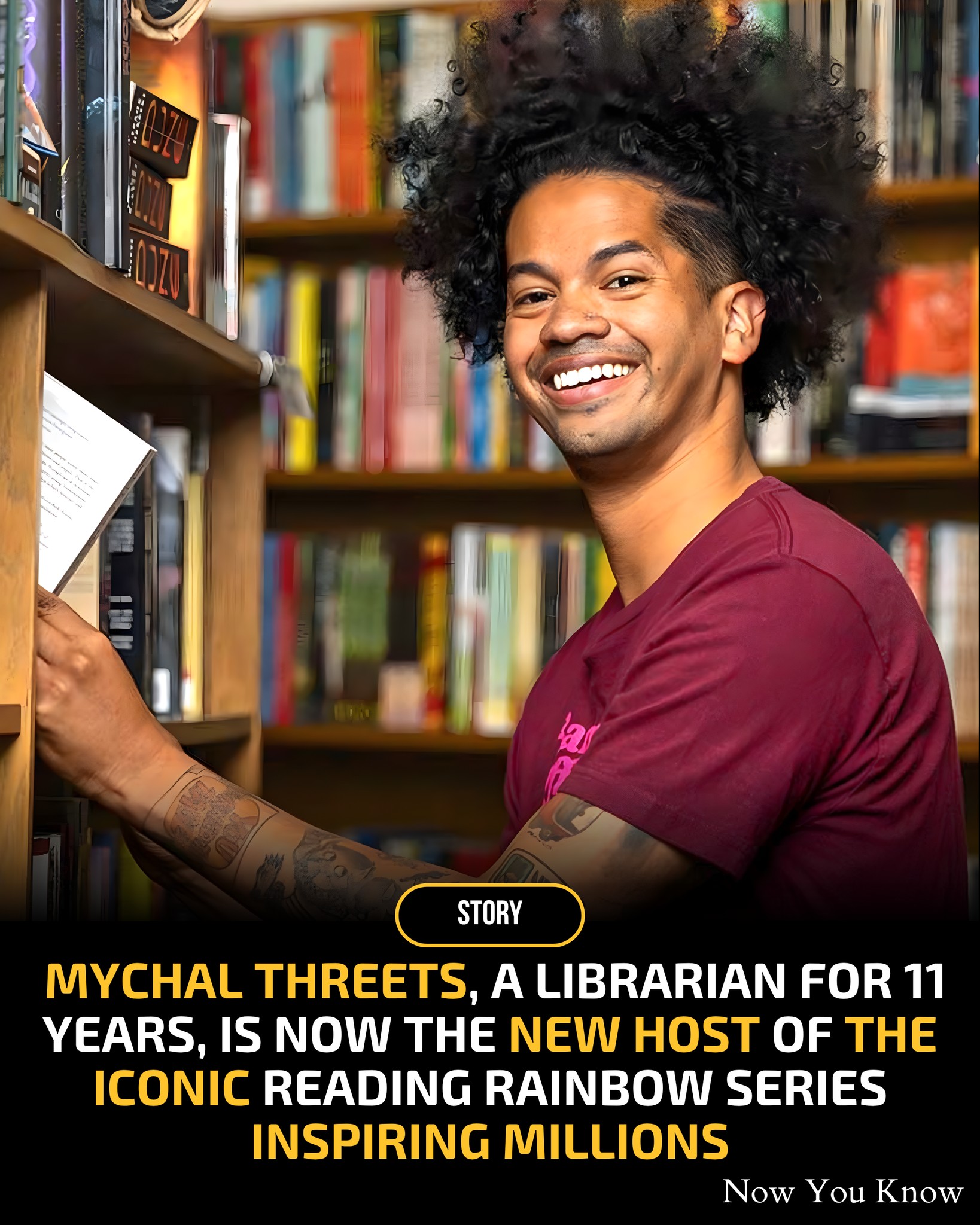 Now - PBS has named Mychal Threets as the new host of Reading Rainbow ...