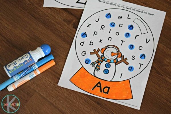 123 - ️ FREE Snow Globe Letter Find - Winter Worksheets for ...