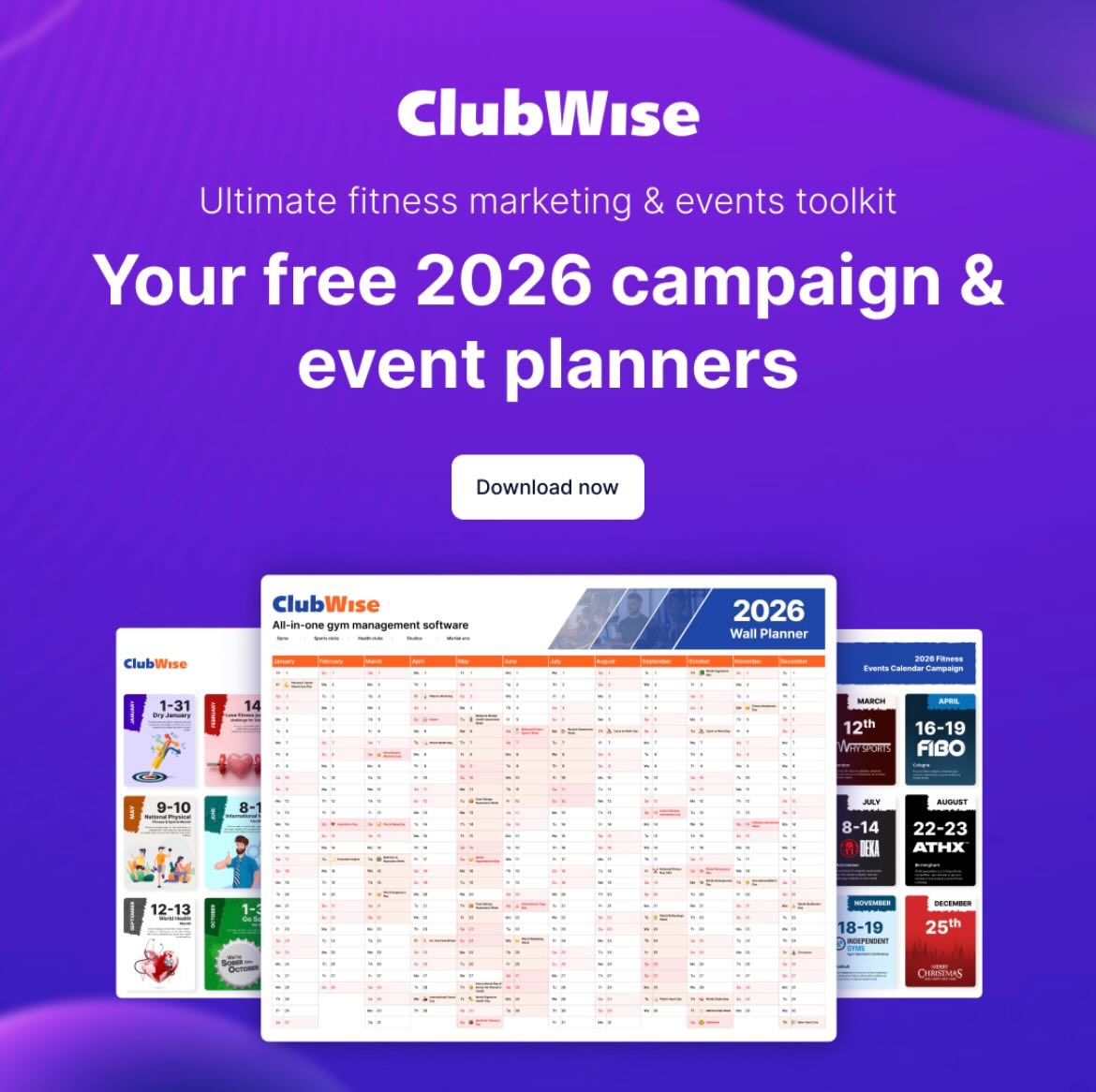 ClubWise - 📆 Gym owners — meet your 2026 marketing plan 💥 Our 2026 ...