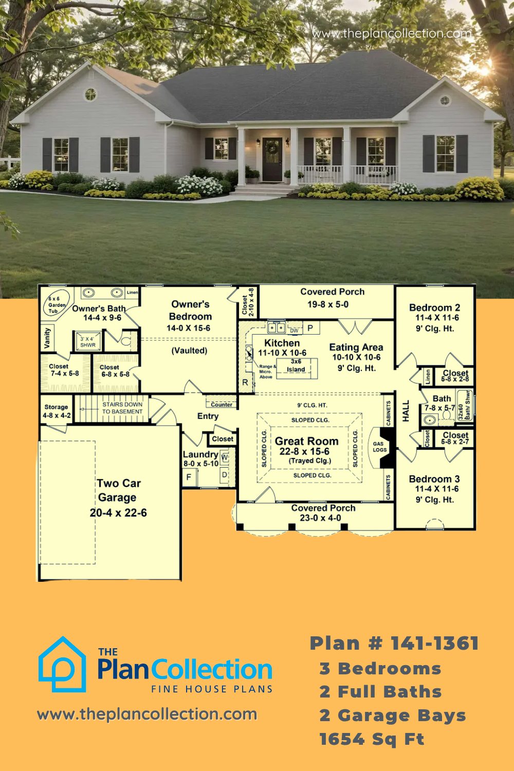 The Plan - 1600 Sq Ft Ranch Style House Plans offer a simple and ...