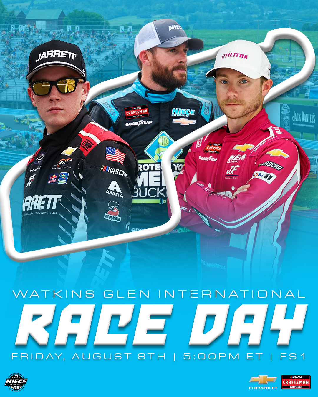 Niece - Three right moves for WATKINS GLEN! Let's go racing 😎 # ...