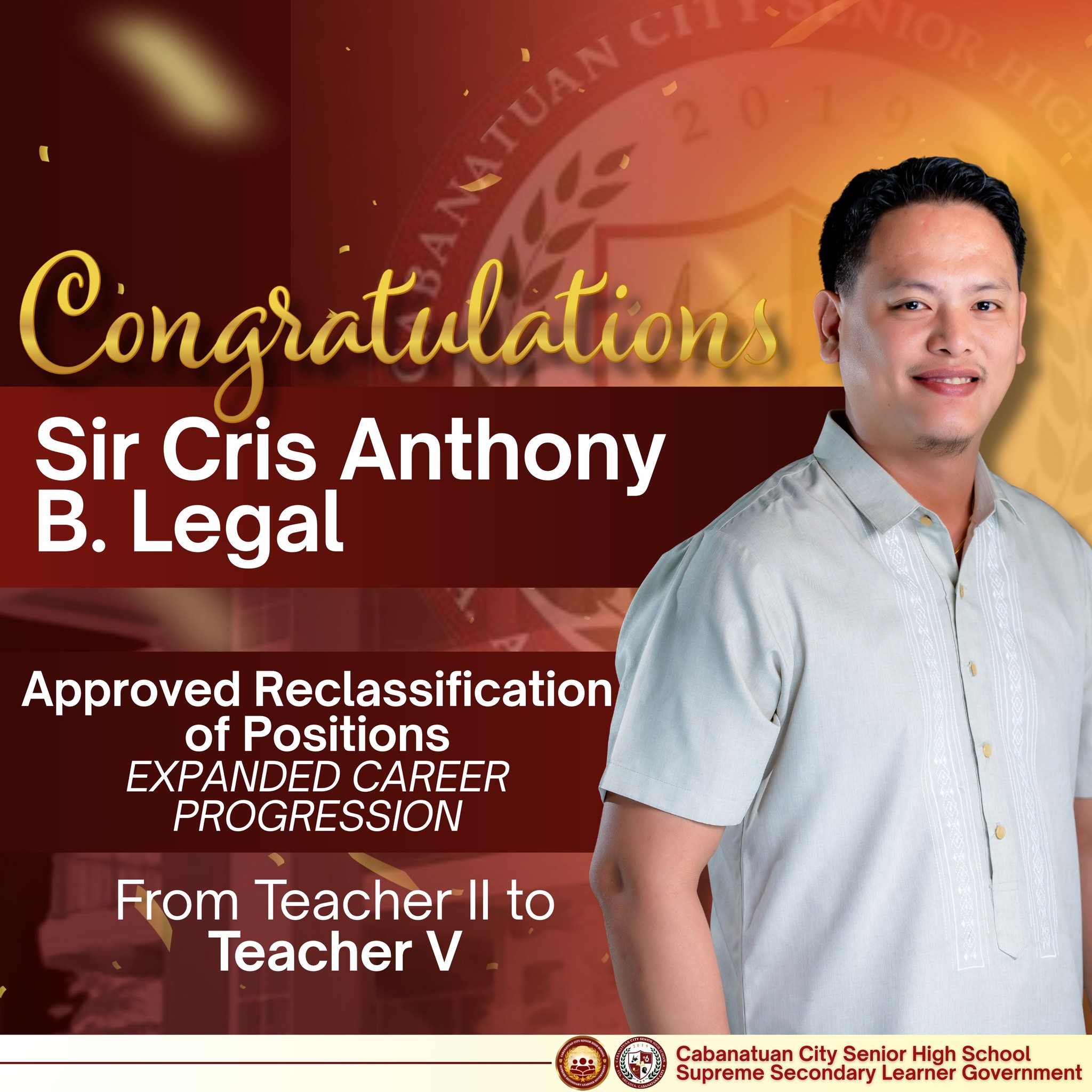 CCSHS Supreme... - CCSHS Supreme Secondary Learner Government