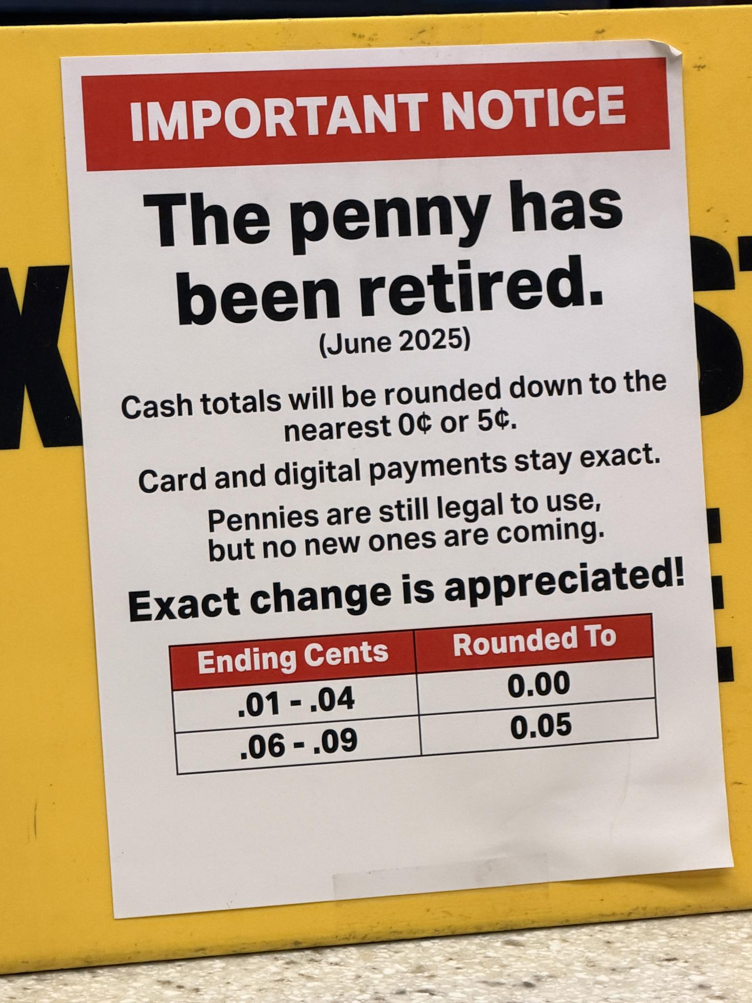 Marcus - GOODBYE TO THE PENNY! Anybody else seeing these signs around ...
