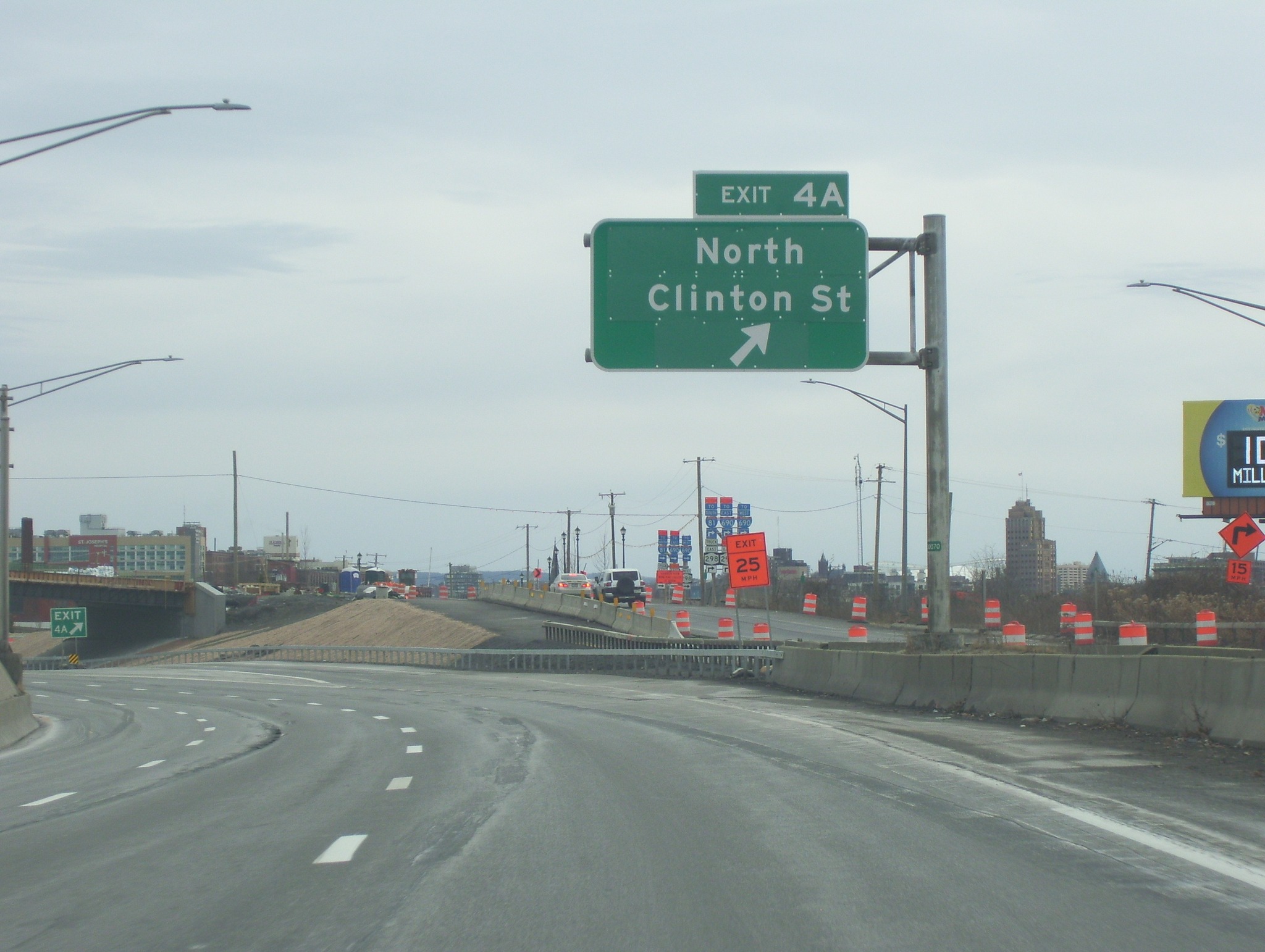 New - New signage for exit 124 on NY 17; NY 17M has been re-routed here ...