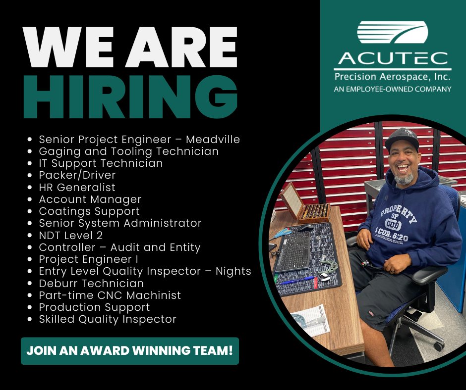 Acutec Precision Aerospace, Inc. - In 2022, Acutec hosted more than 20 ...