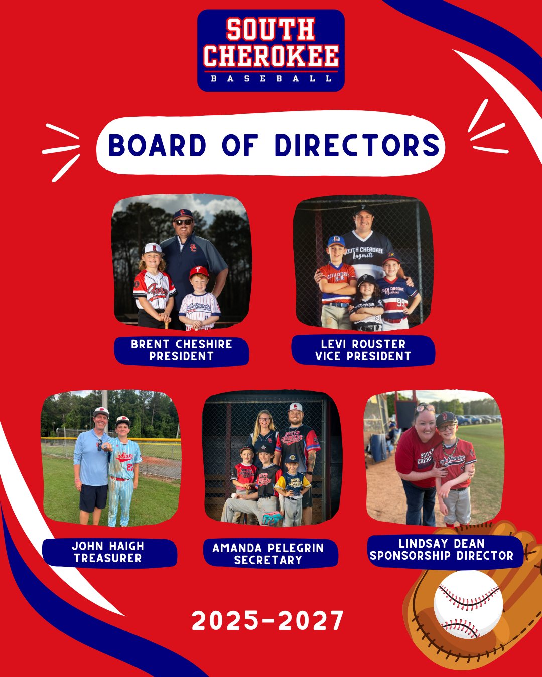 👋 Meet the Board of Directors!... - South Cherokee Baseball | Facebook