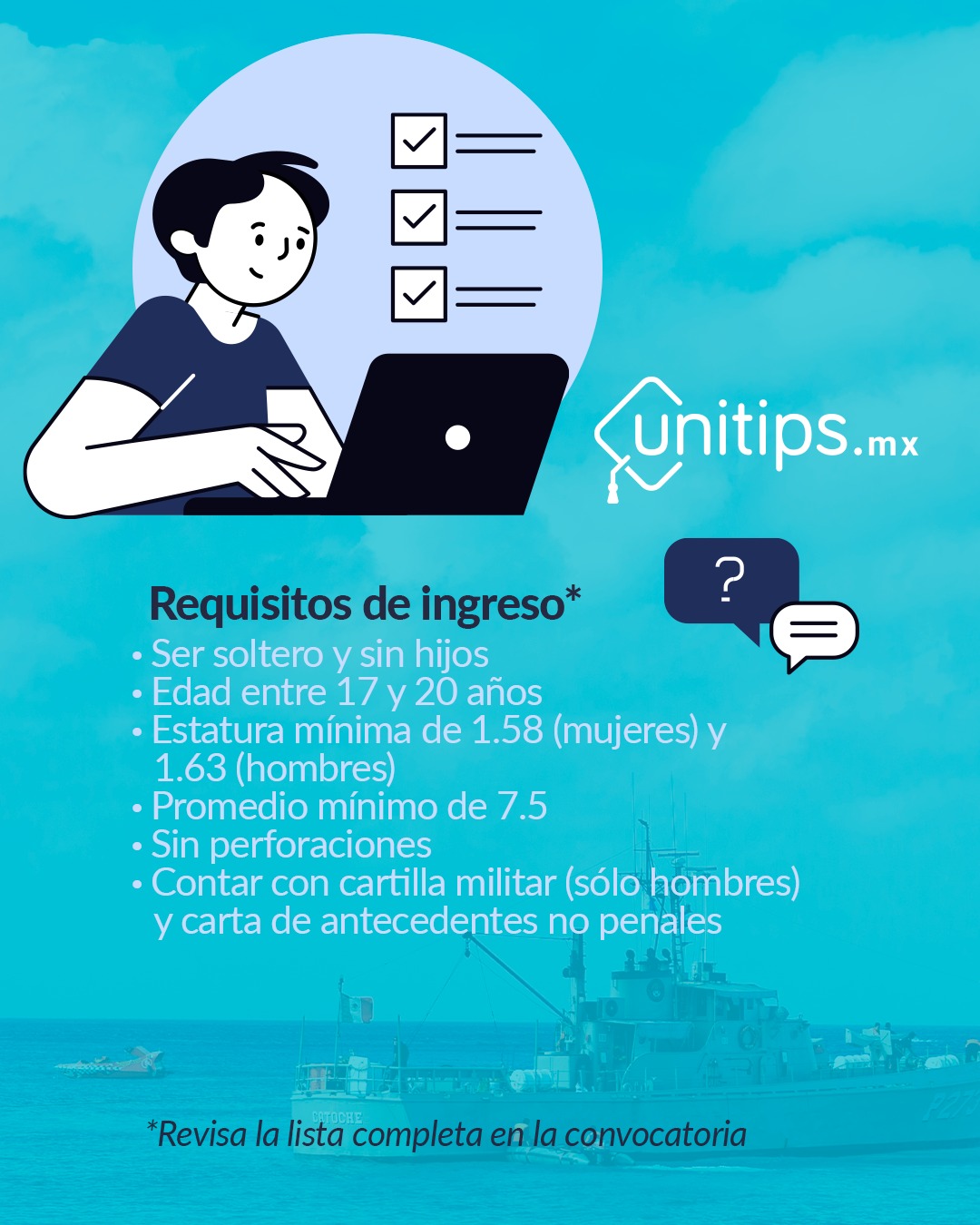 Unitips MX - ⚓ ¿Quieres entrar a la Universidad Naval?... | Facebook