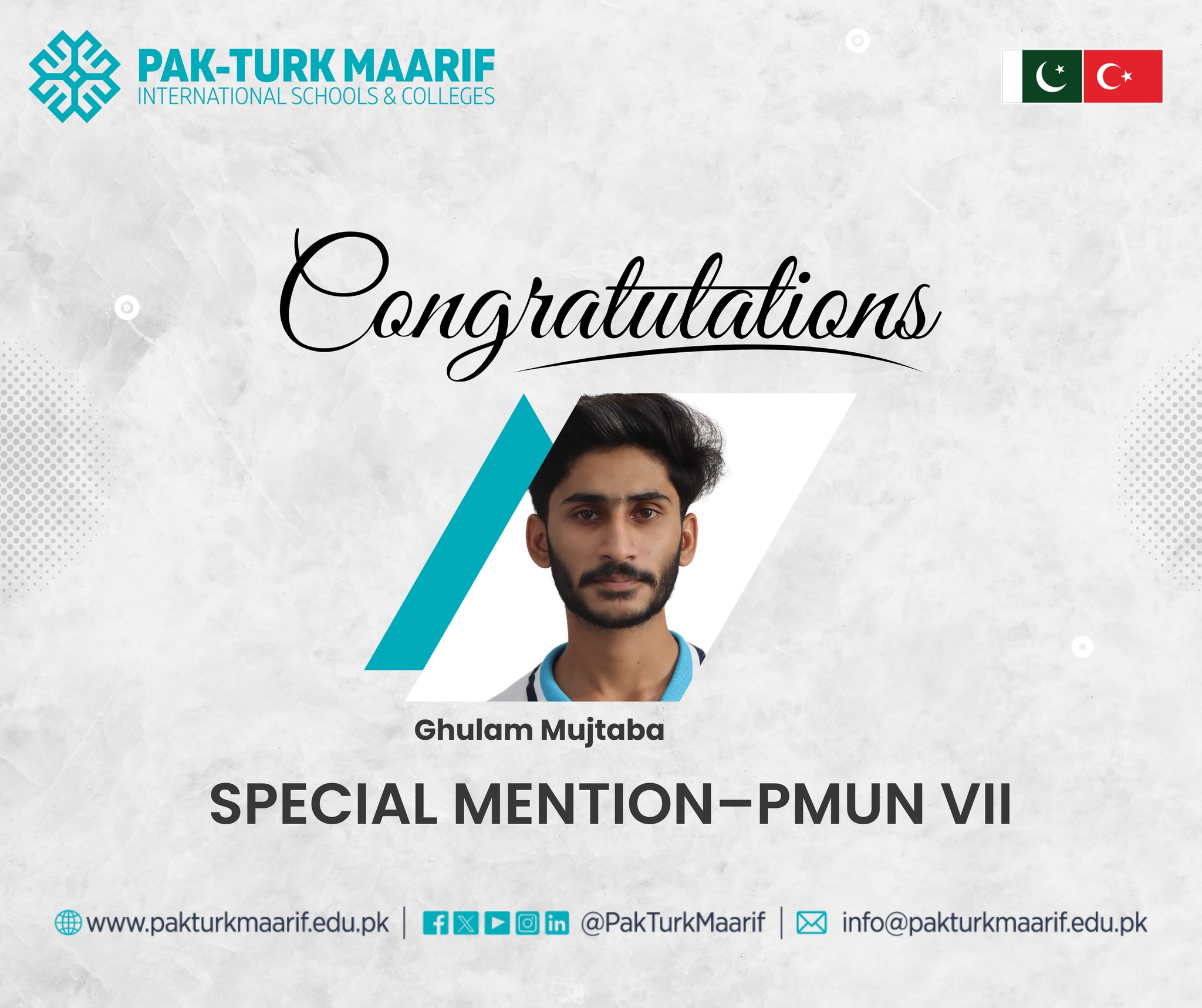 🌟 Special Mention – PMUN 2026 🌟 Congratulations to our student for ...