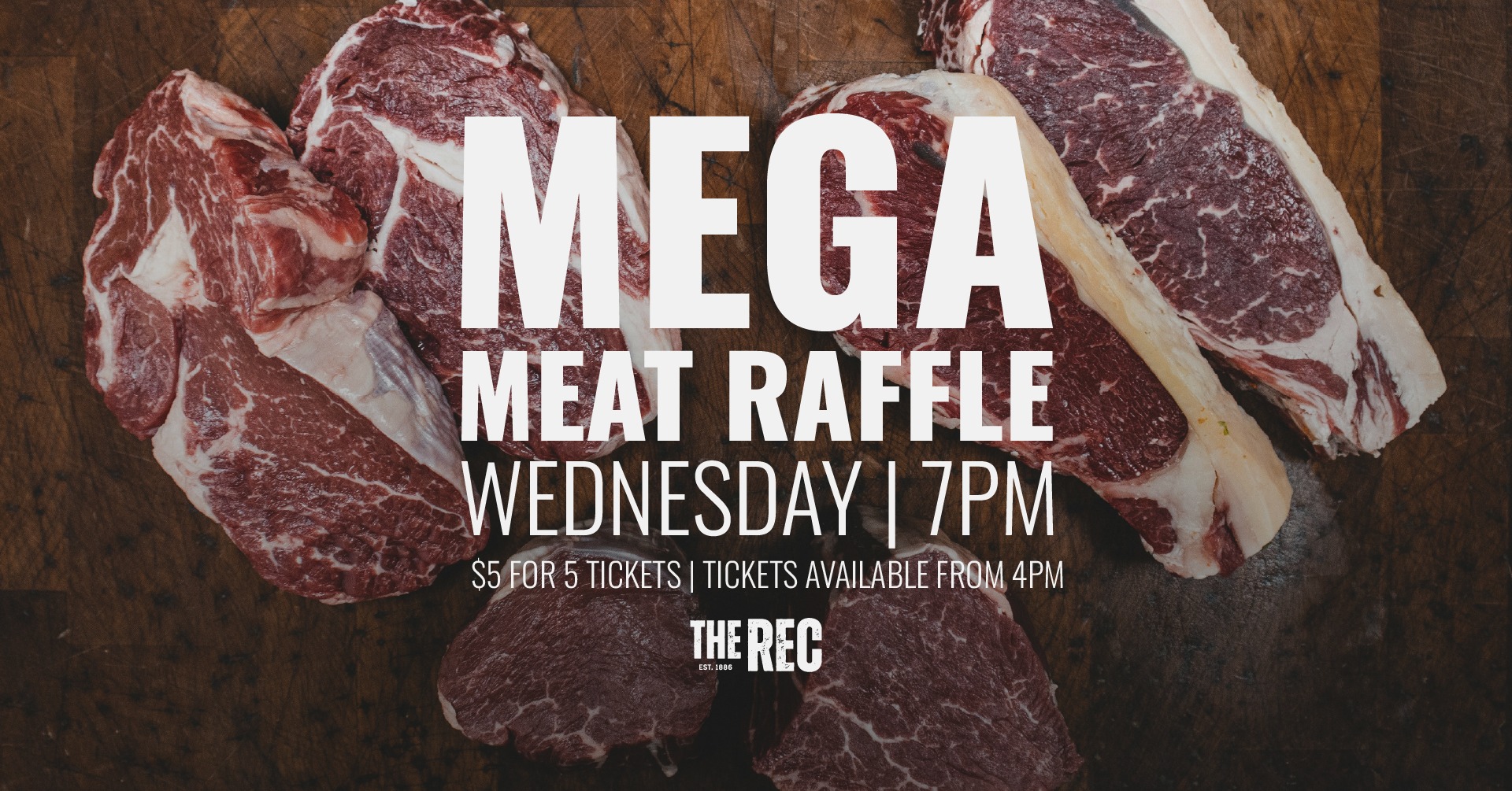Mega Meat Raffle at The Rec