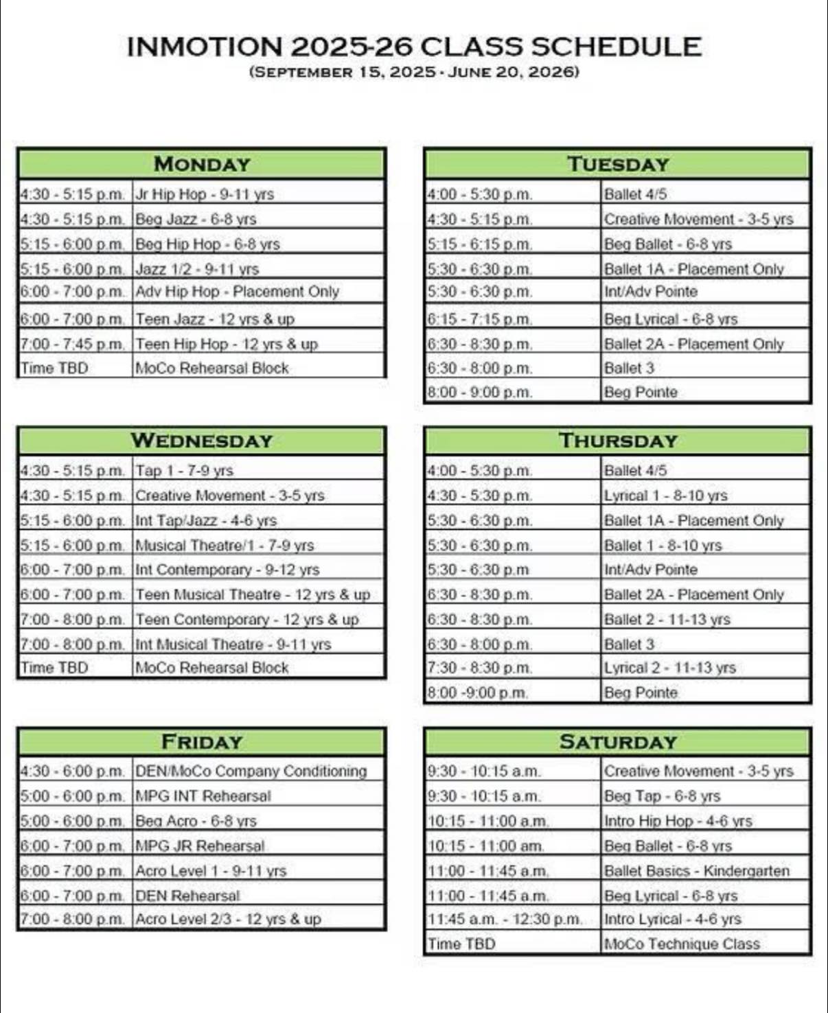 InMotion - The 2025–26 InMotion class schedule is here (September 15 ...