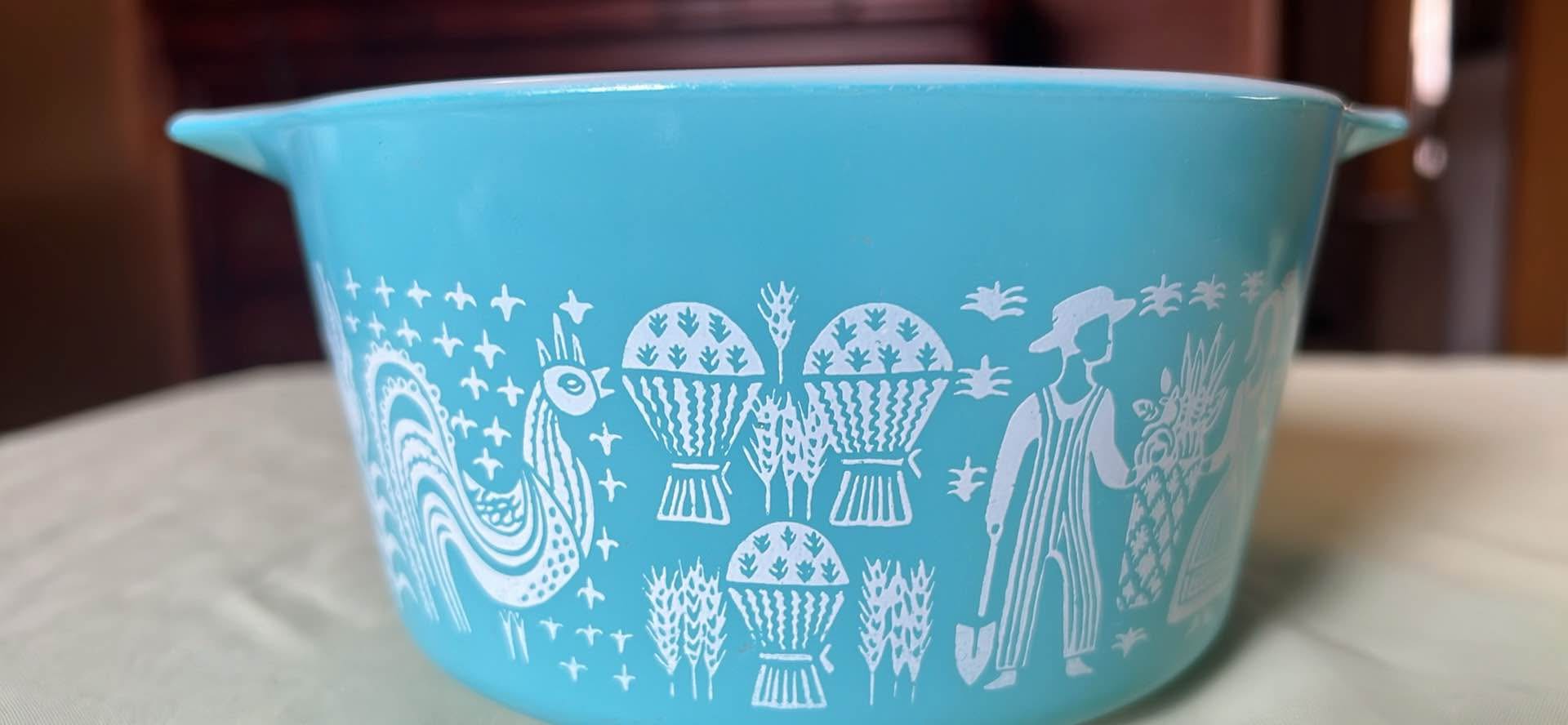 Vintage Pyrex 473 amish butterprint , 1 Quart casserole dish ...