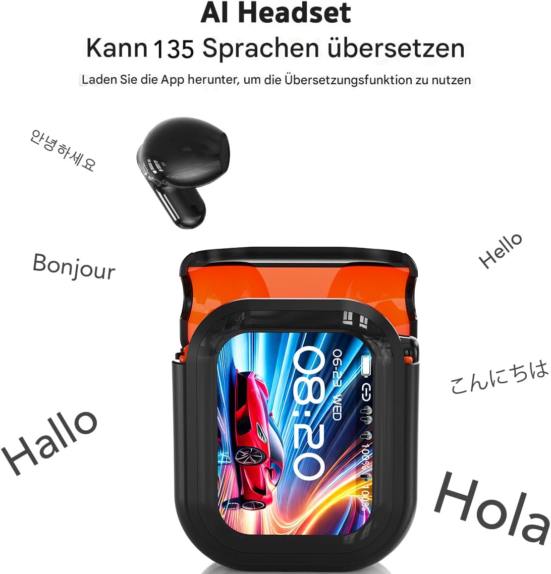 Écouteurs Intelligents HTC AI – Traducteur Instantané 134 Langues – Bluetooth – Neuf
