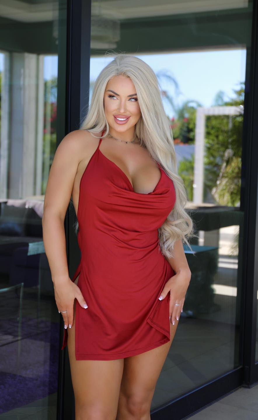 open lace back dress That little squirt better not stand me up!