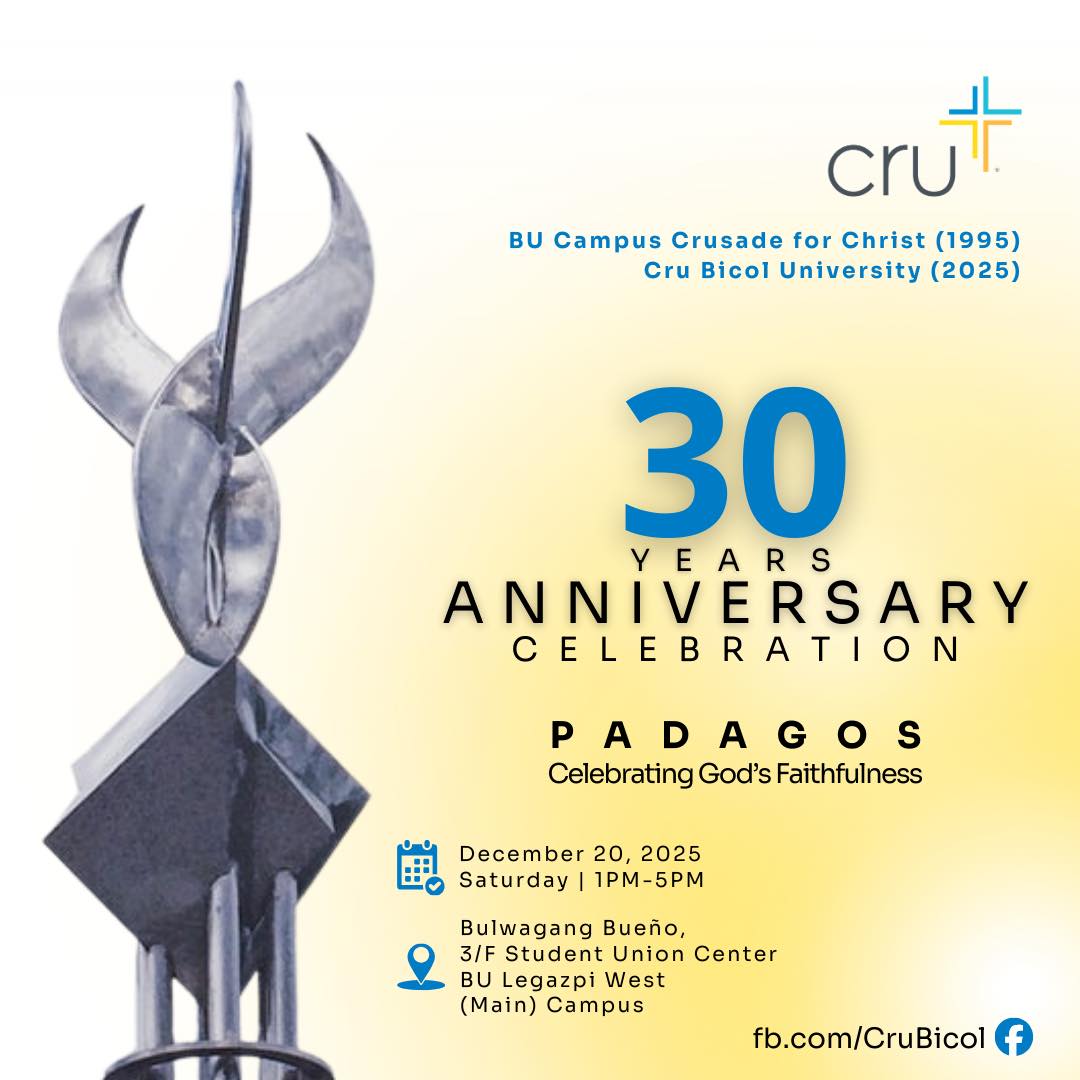 Cru - 🎉 Cru Bicol University 30th Anniversary Celebration! Since 1995 ...