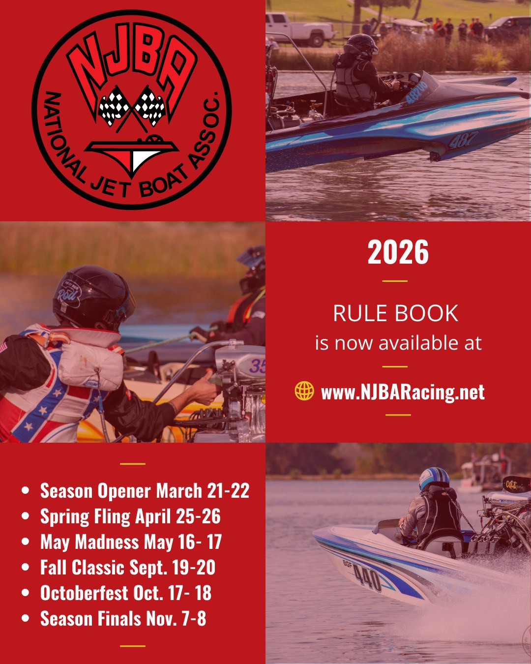 Our 2026 Rulebook is now... - National Jet Boat Association | Facebook