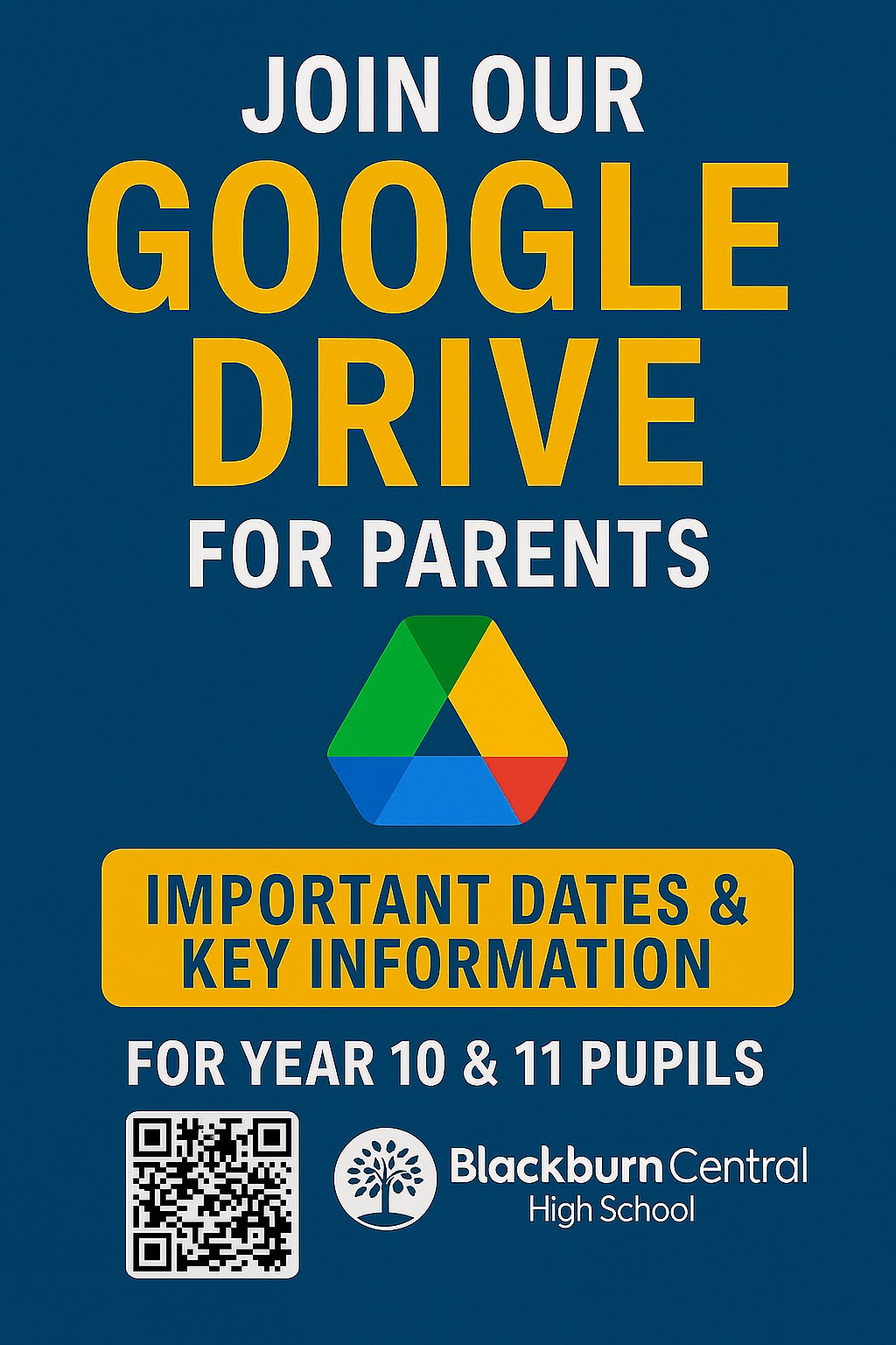 Blackburn - Parents of Y10 and Y11 students - scan the QR code to join ...