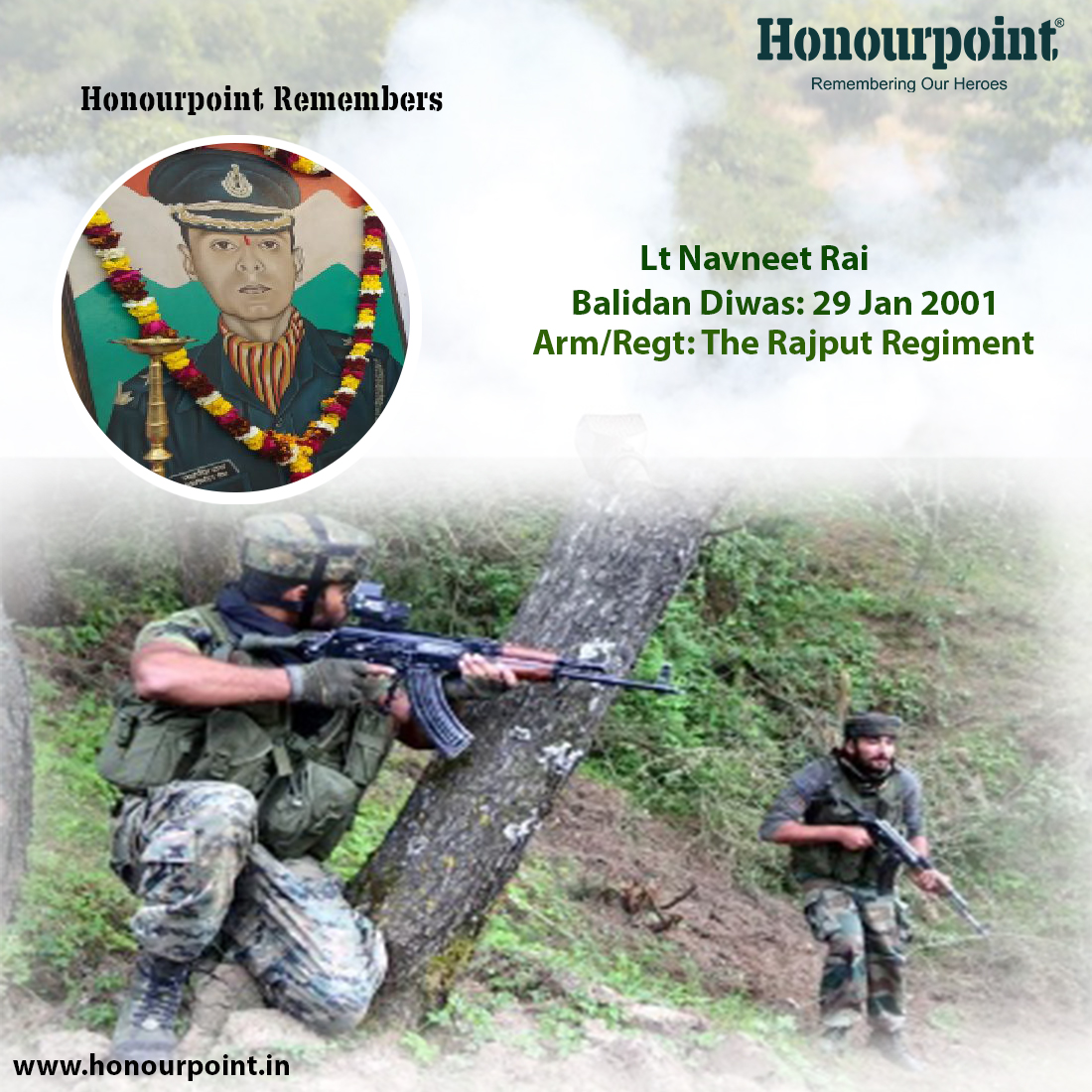 Honourpoint - #Honourpoint remembers Lieutenant Navneet Rai on the 25th ...