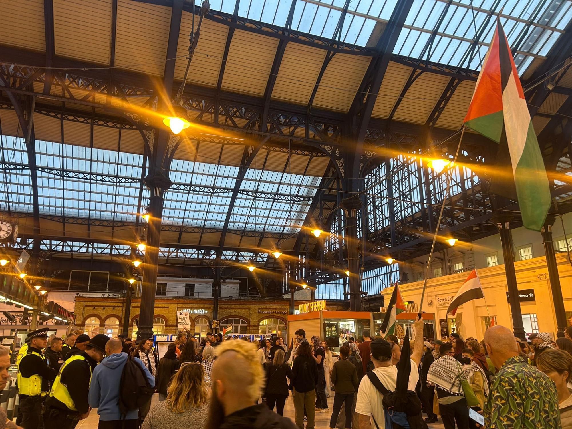 The Argus - Police are guarding the turnstiles at Brighton station amid ...