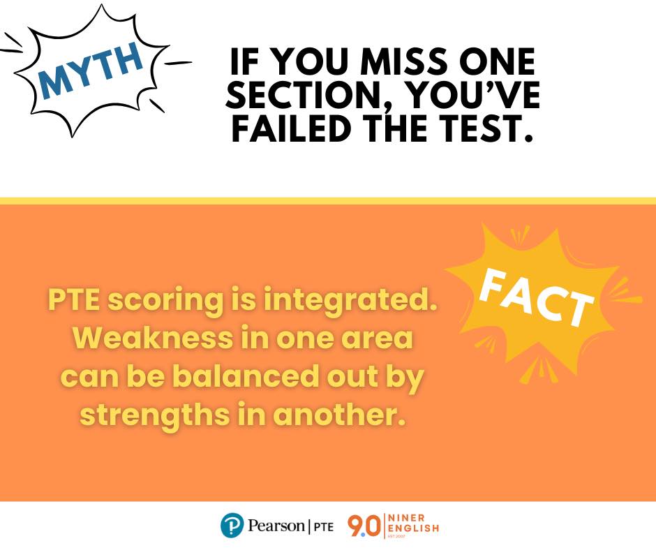 PTE MYTH BUSTERS 🧡 MYTH: If you miss... - 9.0 Niner English | Facebook