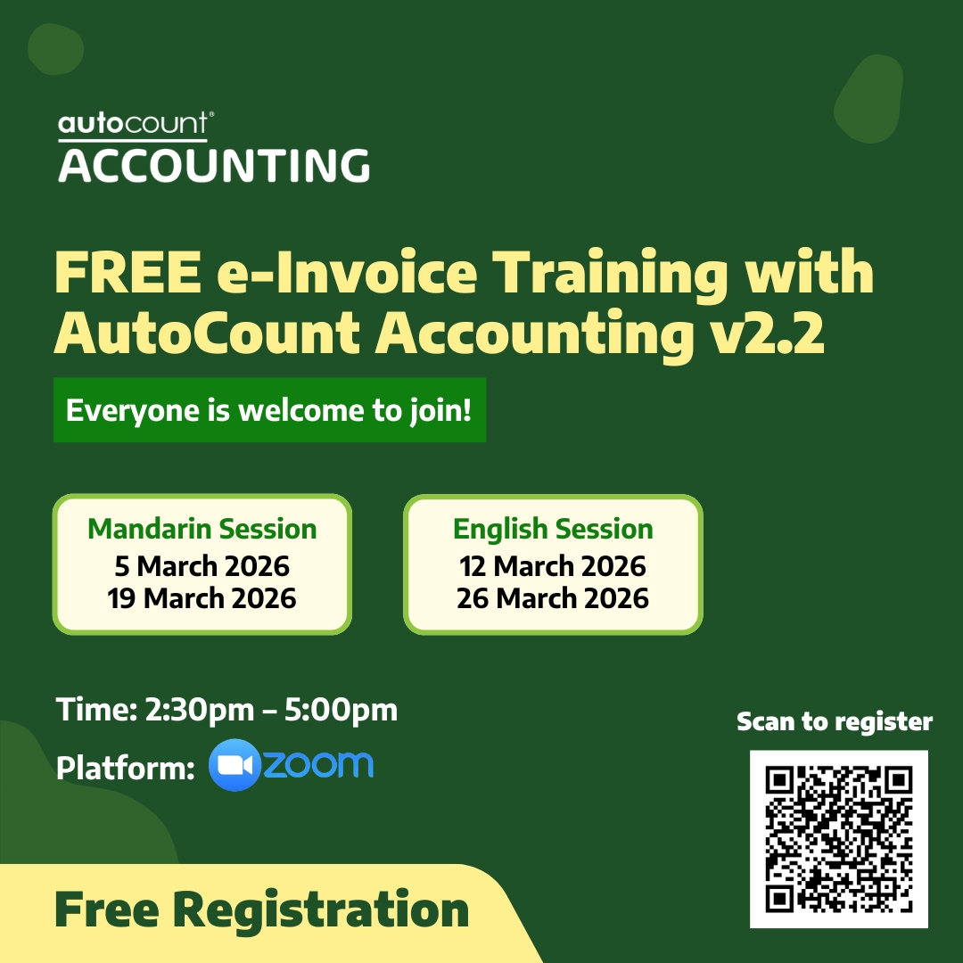 AutoCount - Lectures workshop with Autorized AutoCount Training Centre ...