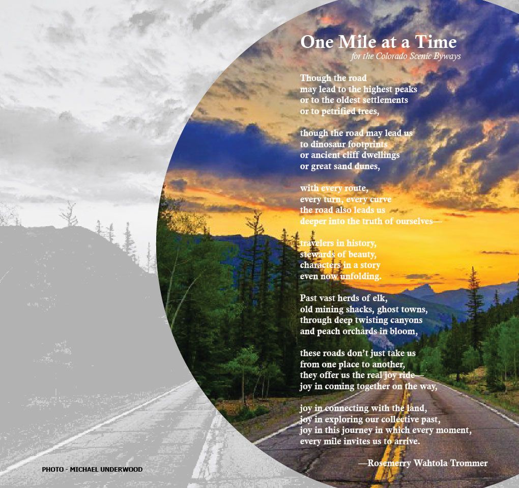 Colorado - The Colorado Byways poem was revealed and read in 2021 at ...