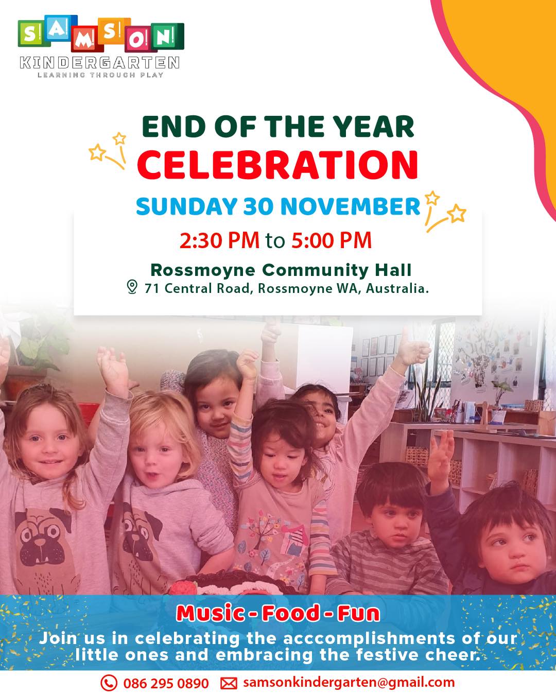 Samson Kindergarten - Samson Kindergarten would like to invite you all ...