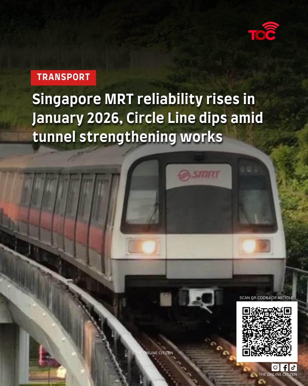 Singapore’s MRT network recorded... - The Online Citizen | Facebook