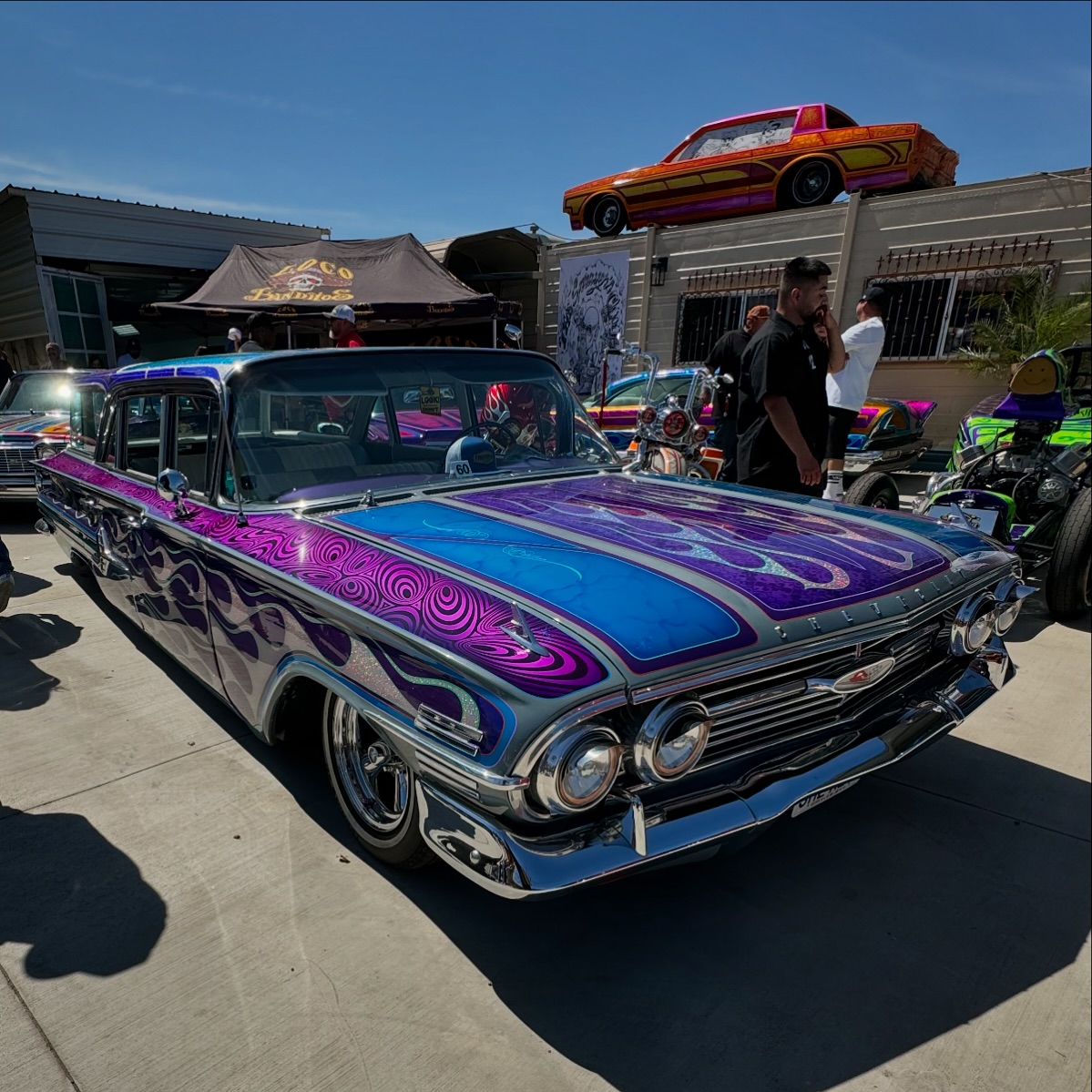 Deadend Magazine - Custom painted wagon at @kdaddyog’s party this past ...