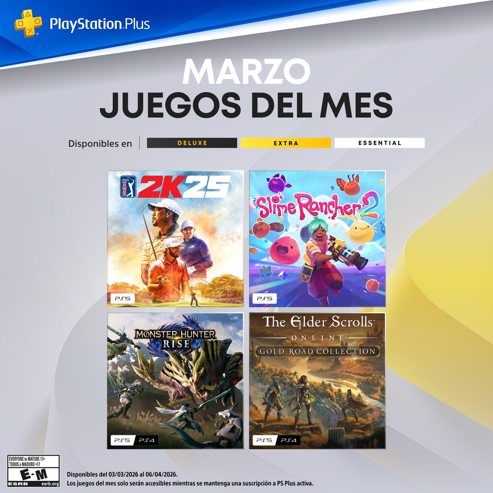PlayStation - Tus juegos mensuales de PlayStation Plus para marzo: 🏌️ ...