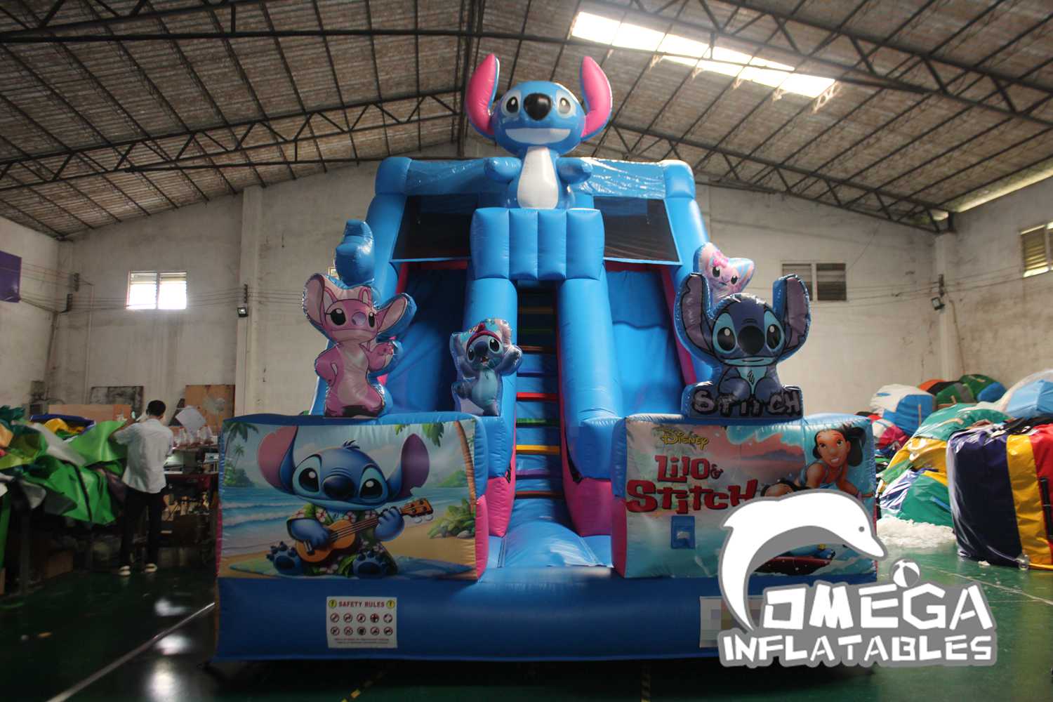 Omega Inflatables Factory - 🏷 22FT Inflatable Toxic Climbing Slide for ...