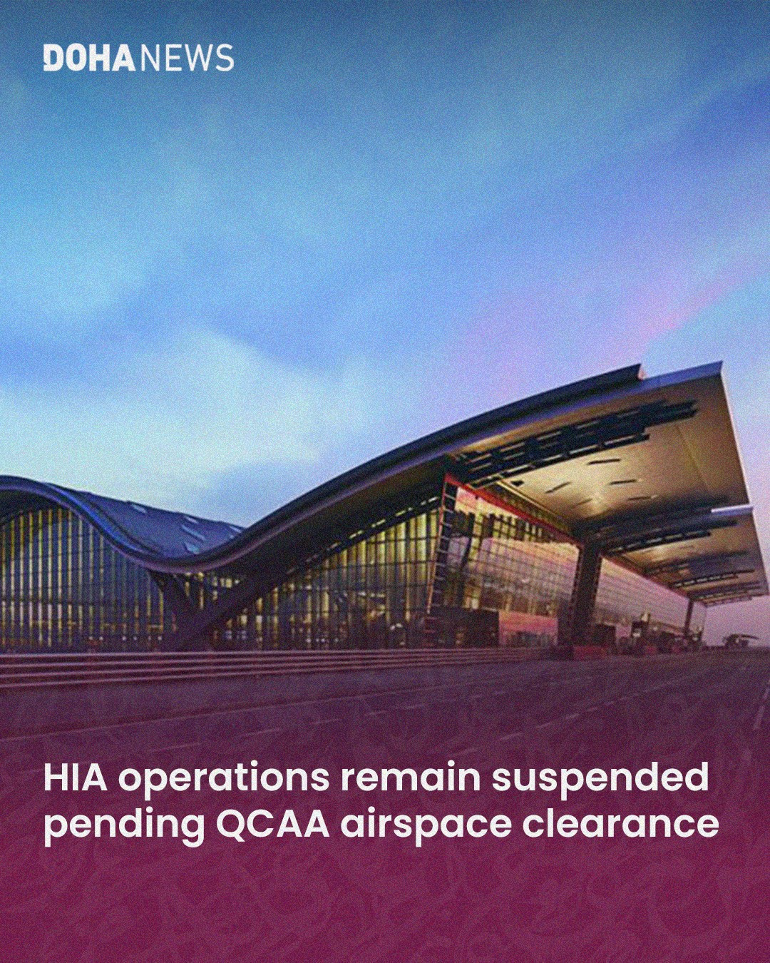 Doha - Flight operations at Hamad International Airport remain ...