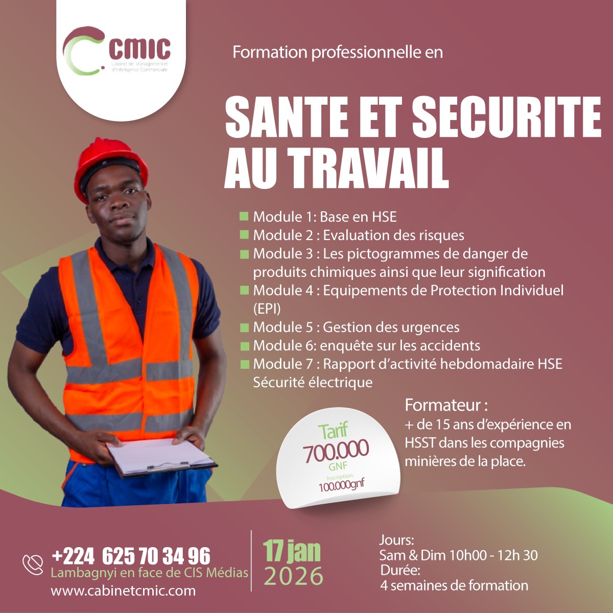 Formation pratique en Santé et Sécurité au Travail