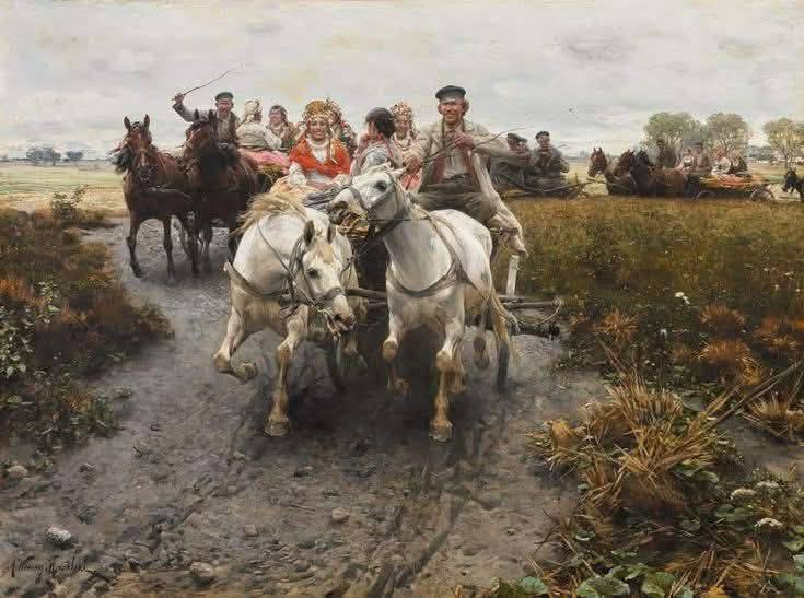 ポリス　原画 Sosyal - ALFRED VON WIERUSZ - KOWALSKİ 🎨 Bu resim, Polonyalı