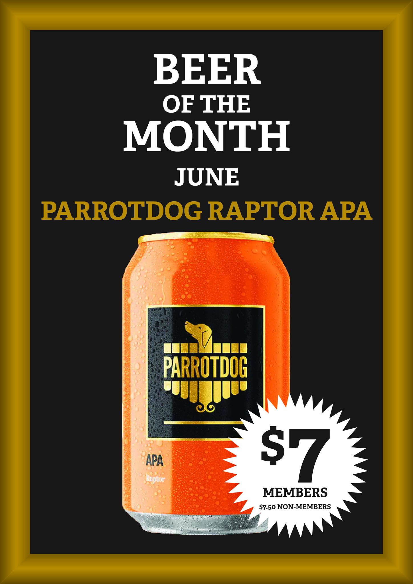 Petone - Our Beer of the Month is the Parrotdog Raptor APA, a crisp yet ...