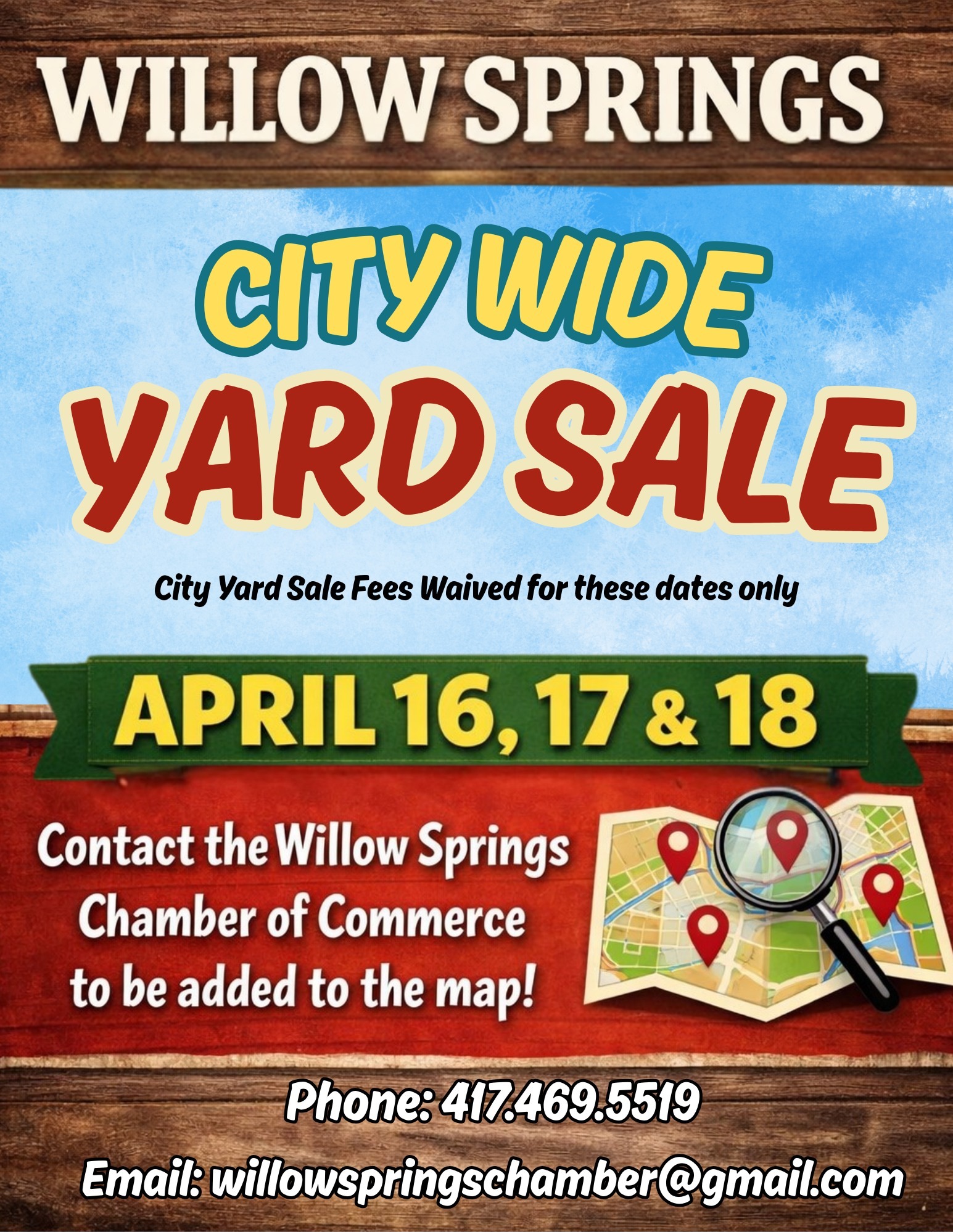 Don't forget about the City Wide Yard Sale this Thursday-Saturday