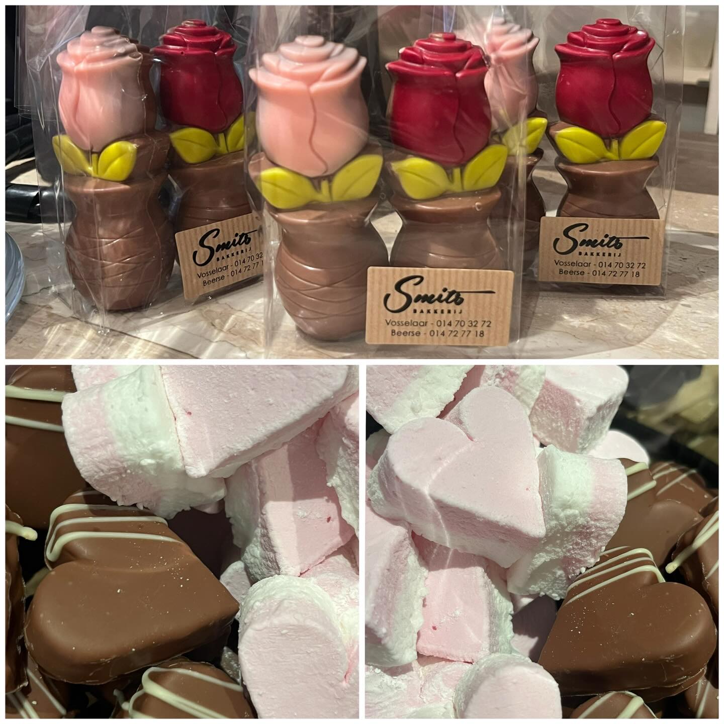 Bakkerij - 🌹 Roses are red, violets are blue … … chocolade roosjes zijn ...