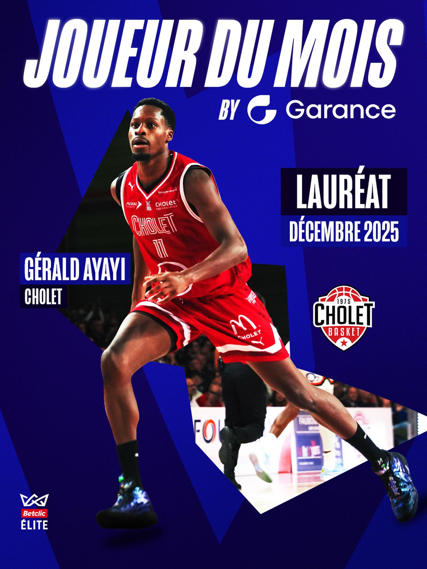 Betclic - Gérald Ayayi élu meilleur joueur du mois de décembre ! 👑 ...
