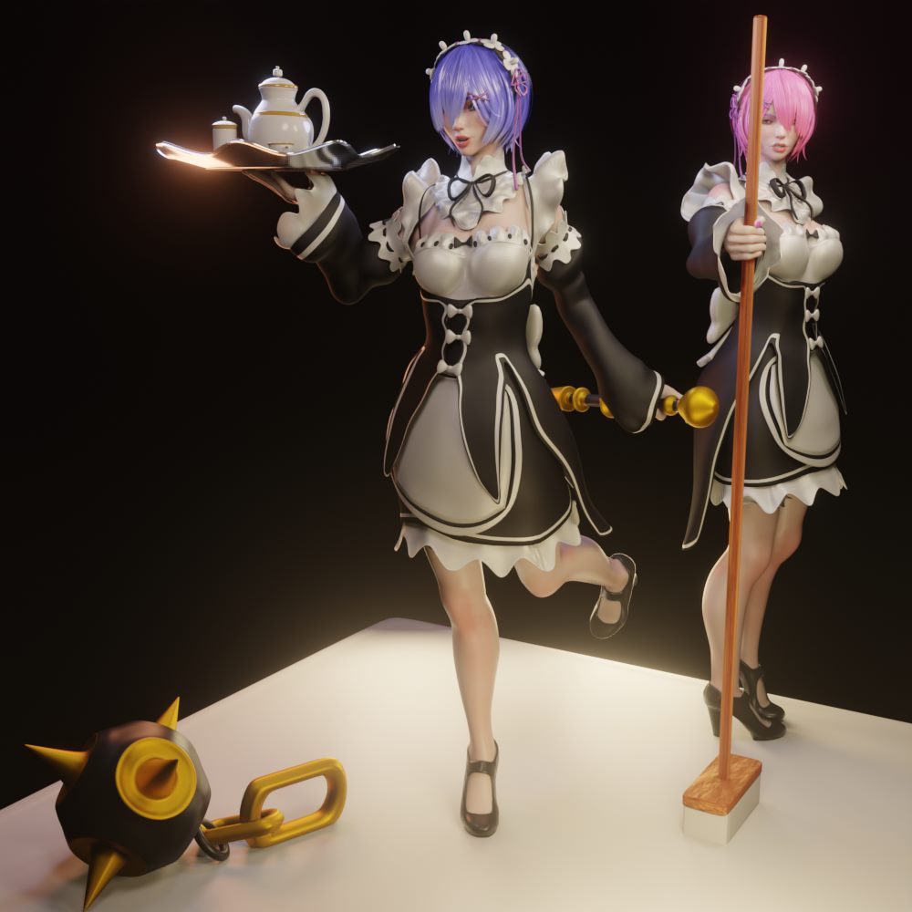 Mother Base 3D - Ren and Ran 'Free!' Anime Fan Art!... | Facebook