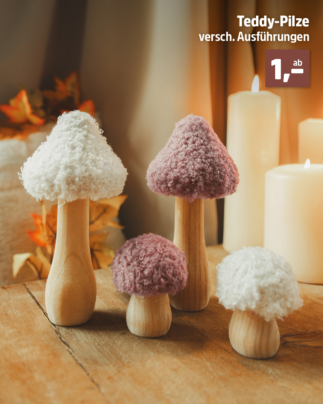 🍄🤎 Flauschiger kann der Herbst kaum werden! Diese Deko-Pilze findest du jetzt in unseren Märkten. #thomasphilipps #thomasphilippsdeutschland #derdisocunterfürheimundgarten #deko #autumn #home