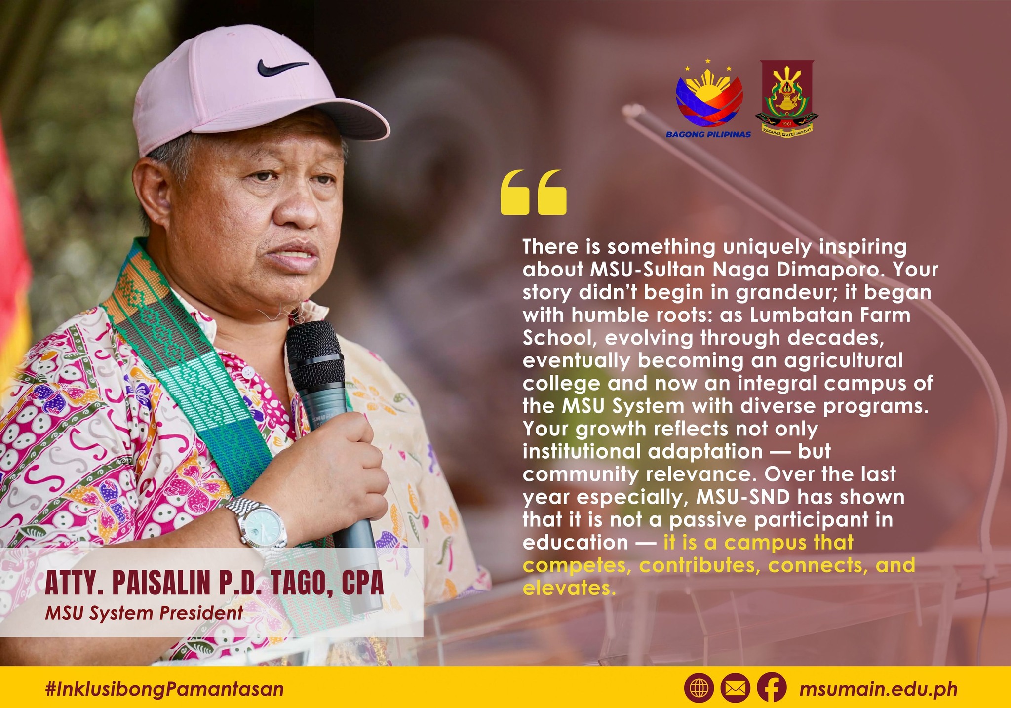 Mindanao - During the MSU-Sultan Naga Dimaporo Integration Day, MSU ...