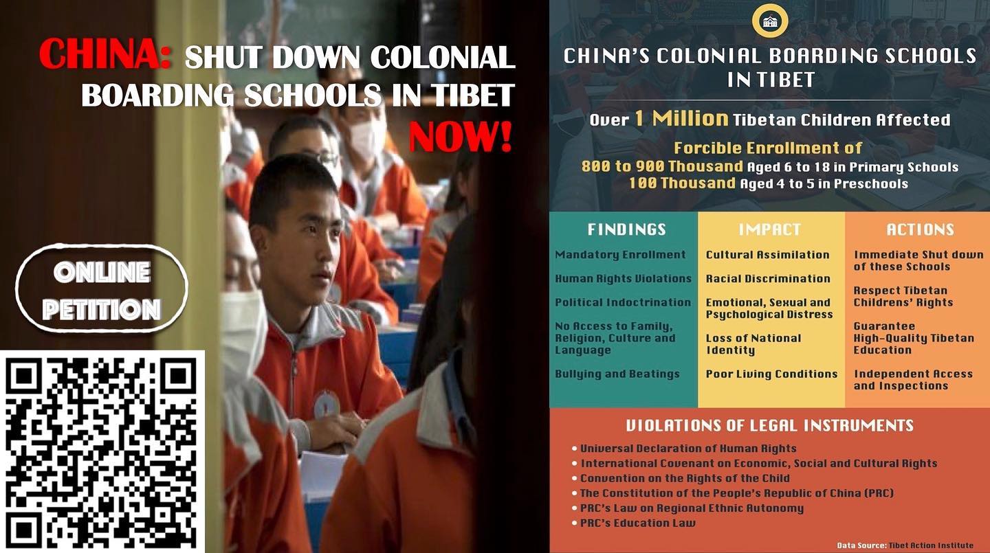 V-TAG - CHINA: STOP THE FORCIBLE ENROLMENT OF TIBETAN CHILDREN IN CHINA ...