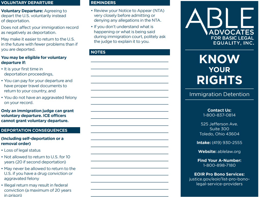 NW Ohio Immigrant Rights Network | Bowling Green OH