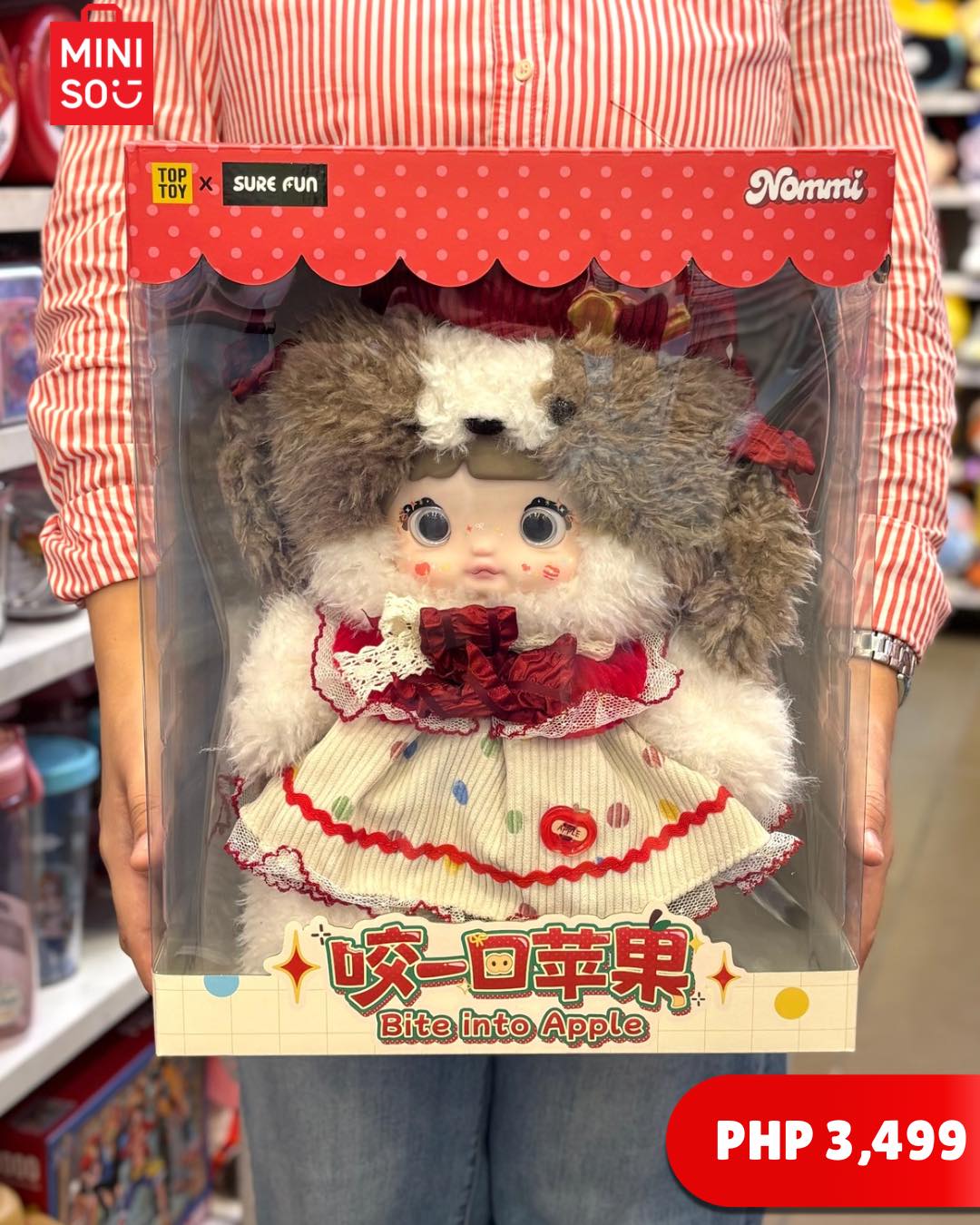 Collector alert! 🍎🚨 This MINISO “Bite into Apple” cutie is a
