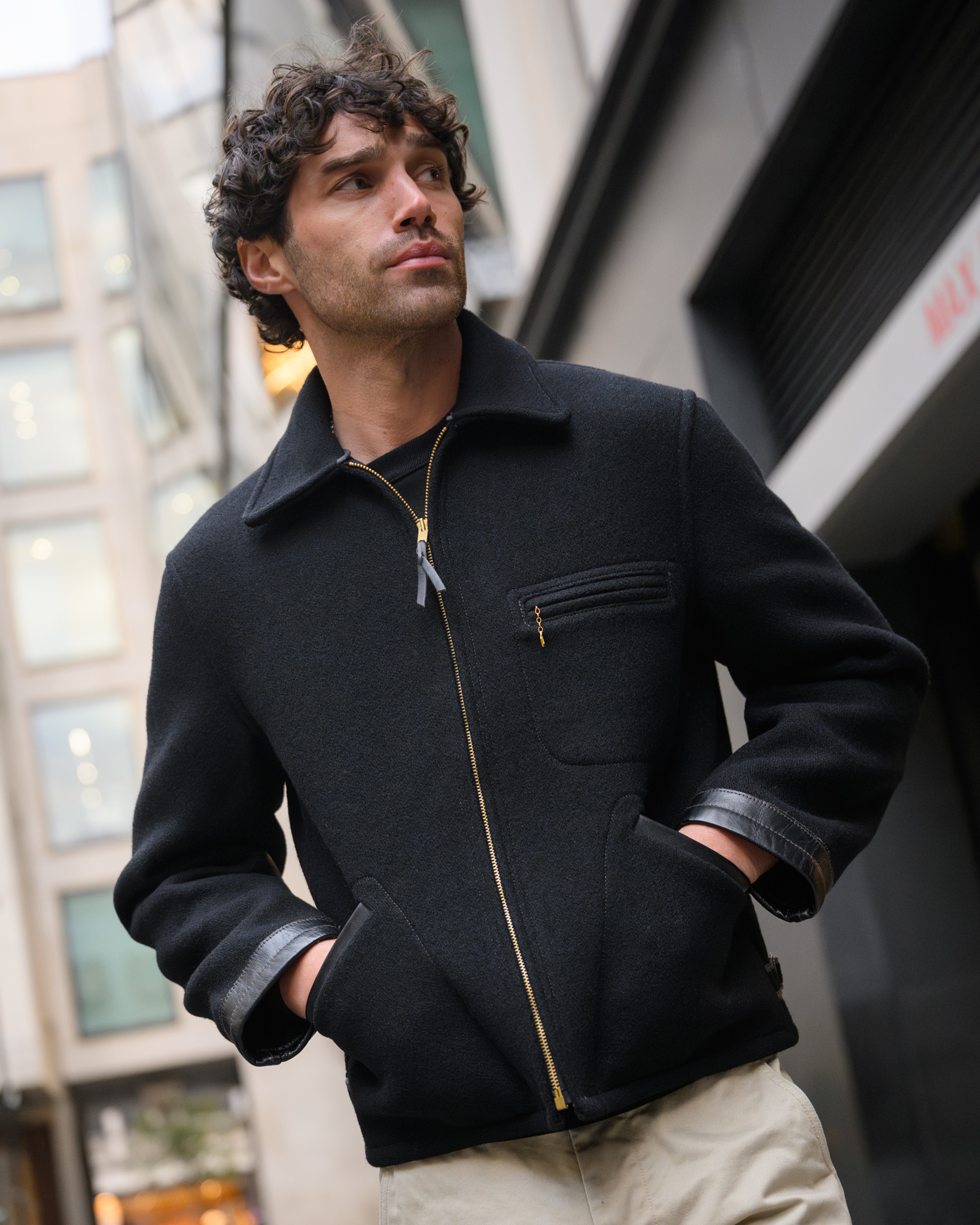 JOE McCOY HORSEHIDE CAR COAT D.BLACK(38) The Real McCoy
